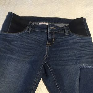 Isabel maternity side elastic skinny jeans